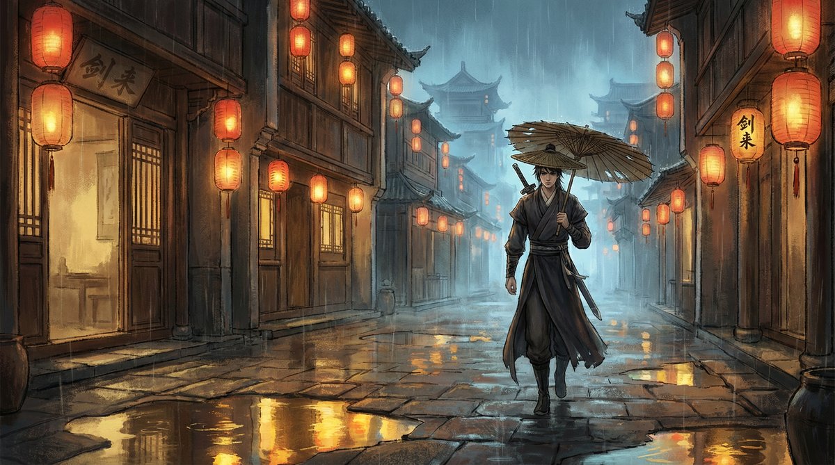 小马拉大车视频-陈平安雨夜漫步